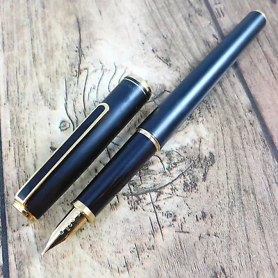 Pilot Gold Black Nib:m Fountain Pen Vintage Black Japan Made A120 • $68