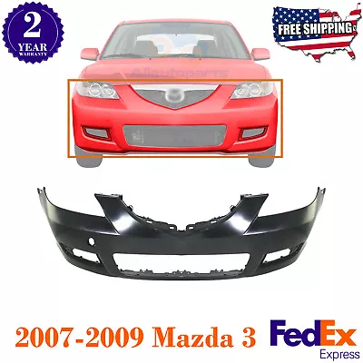 Front Bumper Cover Primed For 2007-2009 MAZDA 3 Sedan • $197.97