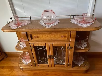 Rare Vintage Pink Depression Glass Classic Huge 8  Bubble Shaped Fish Bowl • $348