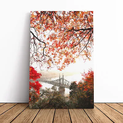 Liberty Bridge In Budapest Hungary Canvas Wall Art Print Framed Picture Decor • £24.95