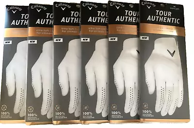 Callaway Tour Authentic Golf Gloves 1/2 Doz (6) Men's LH (4 RH Golfers) CL • $116.99