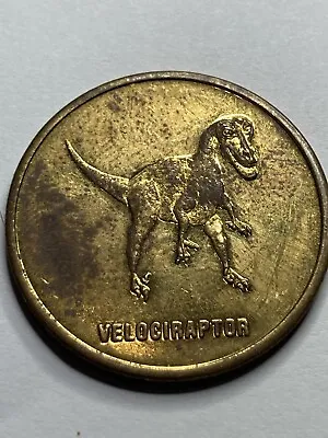 BETTER VELOCIRAPTOR DINO COIN TOKEM MEDAL RARE #sf1 • $19.98