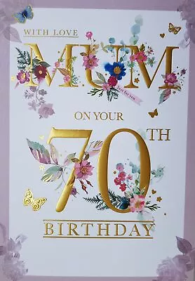 With Love Mum On Your 70th Birthday Card Nice Verse  • £3.99