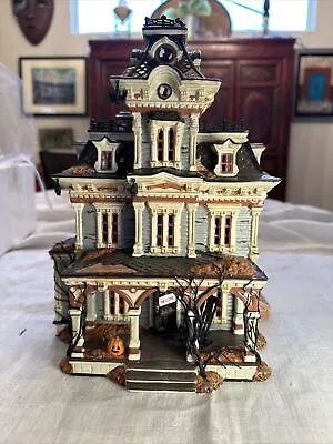 Dept 56 HALOWEEN GRIMSLY MANOR  Plug AND Lights Music Missing Adapter 1999 Rare • $248