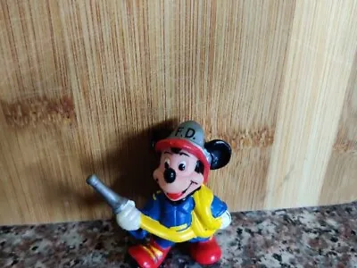 Vintage 1986 Walt Disney Mickey Mouse As A Fireman  Figure Applause • $6