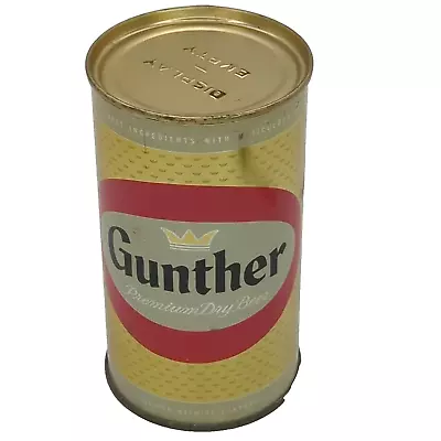 Display Flattop Gunther EMPTY Beer Can Vintage Premium Dry Baltimore Maryland • $65.99