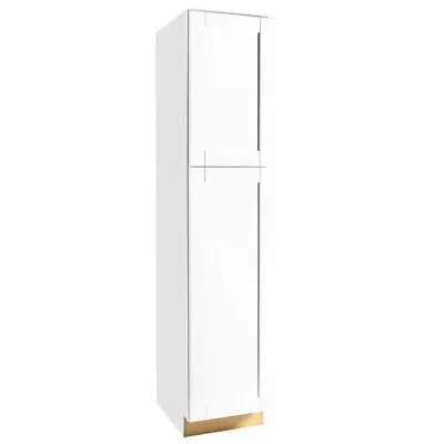 Hampton Bay Pantry Kitchen Cabinet 84 X18 X24  Shaker Assembled In Satin White • $538.39