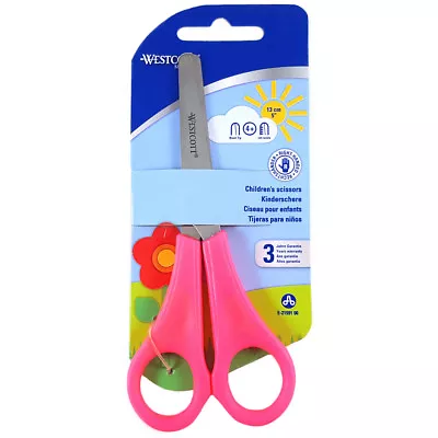 £3.99 • Buy Wescott Childrens Safety School Scissors Right Handed Kids Pink