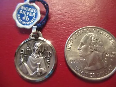 French New Vintage St. Jude Patron St. Of Impossible Catholic Religious Medal • $15