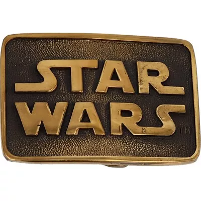 Brass Star Wars Darth Vader Jedi Han Solo Sci Fi Movie 1970s Vintage Belt Buckle • $137.13
