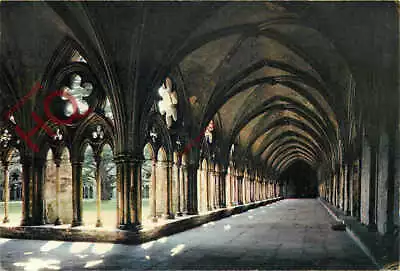 Picture Postcard:-Salisbury Cathedral The Cloisters Walk [J Arthur Dixon] • £2.29