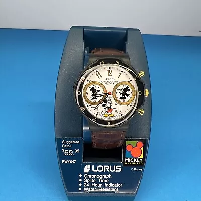 Vintage New 1990s Lorus Disney Mickey Mouse Watch • $28.99