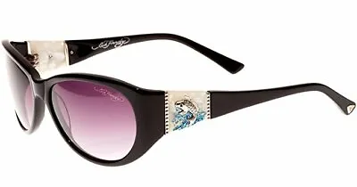 Ed Hardy Sunglasses Jumping Koi - Black With Case And Box • $69.99