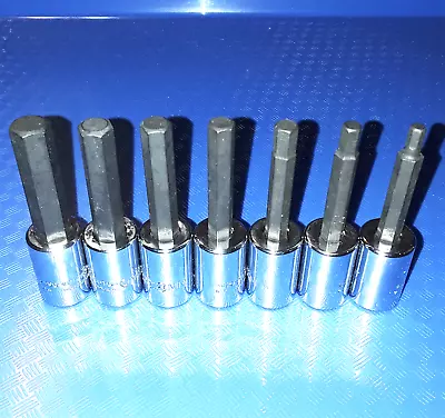 Proto Professional USA 7pc Hex Bit Socket Set Metric 3/8  Drive Allen Head J4990 • $49.99