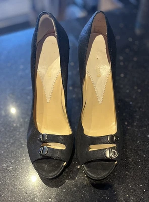 £25 • Buy Giorgio Armani - Genuine Vintage - Ladies Black Shoes - Size EU 38.5 UK 5.5