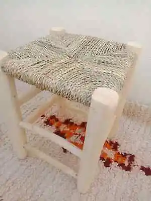 Traditional Handmade Wooden Stool Chair Dining Room Chairs Kitchen Chairs • $45
