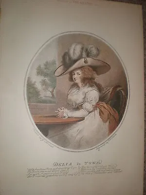 Delia In Town By G Morland Engraved By J R Smith 1886 Colour Print Ref BW2 • $18.66