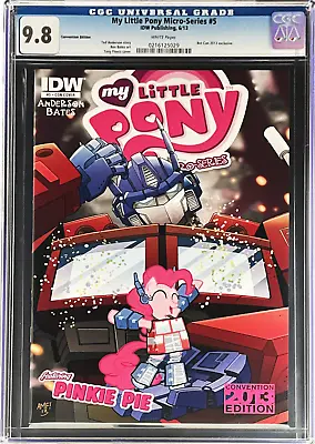 My Little Pony Micro-Series 5 CGC 9.8 WH Bot Con 2013 Exclusive Transformers • $750