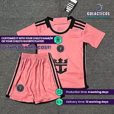 Messi Inter Miami Home Pink Kids Full Set *PLEASE READ* • $39.99