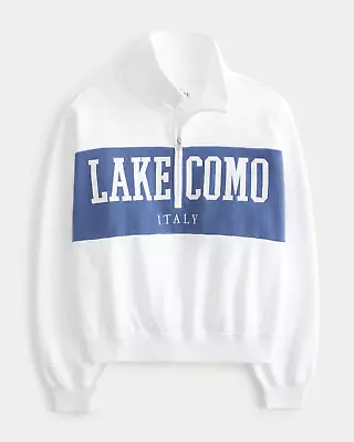 Hollister LAKE COMO ITALY GRAPHIC SWEATSHIRT RRP £39 • £20