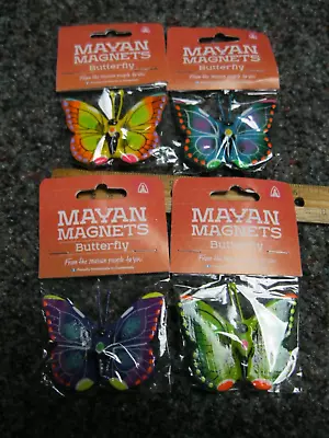 Mayan Magnets Lot Of 4 Butterfly's New In Package • $22