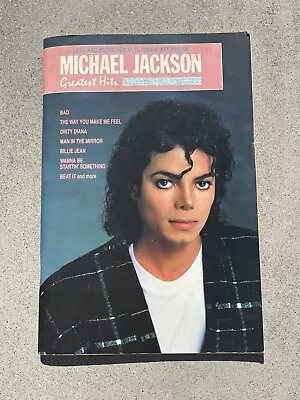 Michael Jackson Greatest Hits Easy ABC Letter Music For Electronic Keyboards ‘89 • $14.60