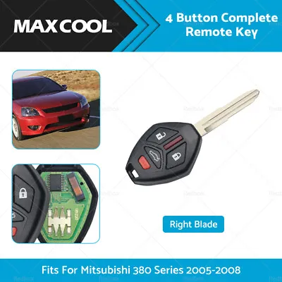 $27.99 • Buy 4 Button Complete Remote Key Fits For Mitsubishi 380 Series 2005-2008