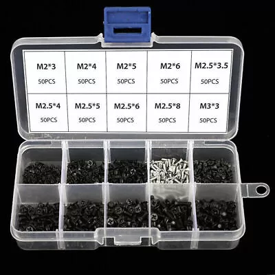 Assortment 500pcs Laptop Computer Screws For HP Dell Lenovo Sony Toshiba SAMSUNG • £8.57