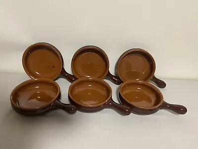 Set Of 6 Vulcania Pottery Skillets Baker No. 14 -Made In Italy -Terracotta Color • $55