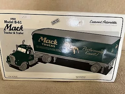 1960 Mack Tractor & Trailer Model B-61 Diecast 1:34 • $25