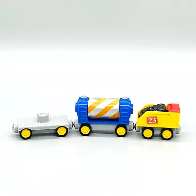 Toy State Preschool Express Magnetic Train (3) Cars Tender Tanker & Flat Bed • $8