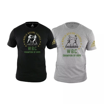 £24.99 • Buy Adidas Boxing T-Shirt WBC Heritage Black Grey Gym Casual Tee 100% Cotton Mens