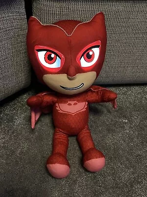 Frog Box Go Glow PJ Masks 'Owlette' Red Plush Toy Light-Up Eyes 2017 • £9.99