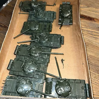 9 Vintage Built Tamiya Models Russian T-62 Tank Model Wargaming • $99.99