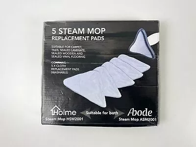 Steam Mop Replacement Pads Steam Mops HSM2001 & ASM2001 Pack Of 5 Washable Cloth • £18