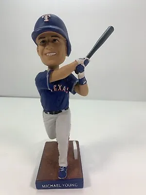 MLB Texas Rangers Michael Young  #10 Bobblehead Blue Jersey  By Globe Life • $12.87