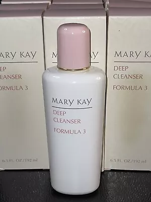 Lot Of 3 Mary Kay Deep Cleanser Formula 3 Oily Sensitive Skin Full Size 6.5Oz • $50