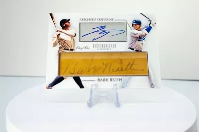 Babe Ruth & Shohei Ohtani Dual Autographed Custom Made 1 Of 1 Card By Reclaim🔥 • $25000