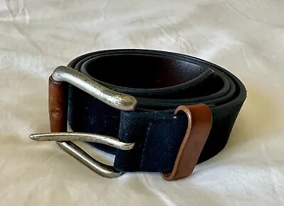 Johnston And Murphy Blue Suede Belt • $40