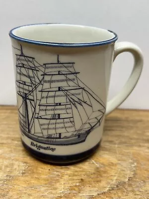 Cup Tea Coffee Mug ~ BRIGANTINE Sail Boat War Ship Designed By Bruce E Hart • £11.57