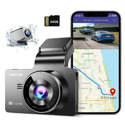 $111.99 • Buy AZDOME 4K Car Dash Cam 3840×2160P Car DVR Camera WIFI G-Sensor Video Recorder