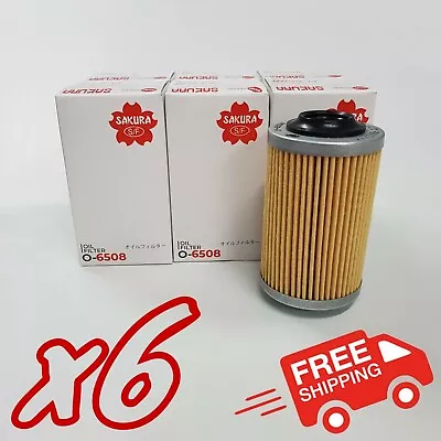 6x Pack Of Sakura O-6508 Oil Filters - Equivalent Of Ryco R2605P • $43.70