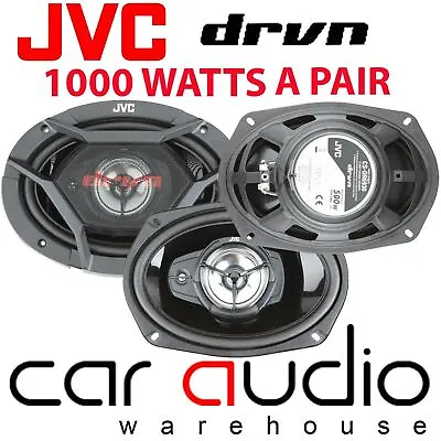 £39.95 • Buy THIS WEEK ONLY MASSIVE 1000 Watts A Pair 3 Way JVC 6x9 Inch 6x9s Car Speakers