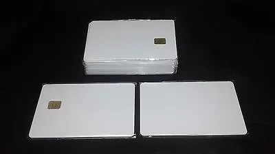 SLE 4428 Contact IC  Big Chip  White Inkjet PVC Smart Card Blank 30 Pack Usa  • $29.99