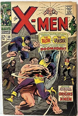 X-Men 38 Blob Vanisher Roy Thomas Don Heck Silver Age Marvel 1967 *VG* • £40.54