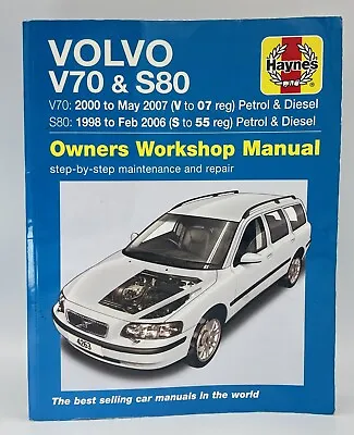 Haynes Volvo V70 & S80 Petrol & Diesel 1998-2007 Owners Workshop Repair Manual • $33