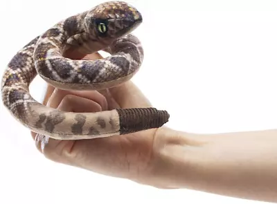 Mini Rattlesnake Finger Puppet  Brown • $15.55