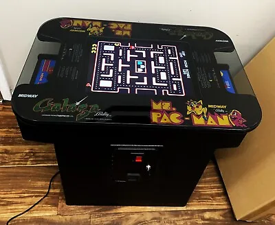 Ms. Pacman Galaga Arcade Game Cocktail Table New Plays 60 Games • $1500