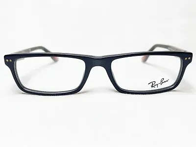 NEW Ray Ban RB5277 2077 Mens Sandblasted Black Rectangle Eyeglasses Frames 52/17 • $109.99