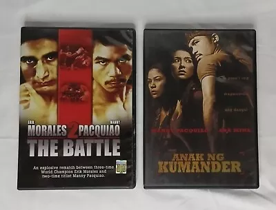 Manny Pacquiao DVD Fight Vs. Erik Morales And Film ANAK NG KUMMANDER • $18